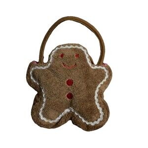 North American Bear Co. Gingerbread Man Purse Goody Bag Tote Purse Christmas